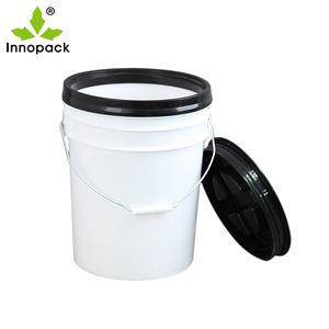 Personnalisation possible Vente directe d'usine Seau en plastique de 20 litres Seau de rangement multifonctionnel Avec couvercle et poignée - Product Image 4