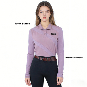 ARLAN Genuine Competition Man Show Riding Black Cooling Ladies Equestrian.l <b>Long</b> <b>Sleeve</b> Equestrian Shirt - Product Image 1