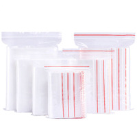 Refermable PE Bijoux Ziplock Zip Zippé Serrure Sacs De Joint D'étanchéité 12x17cm