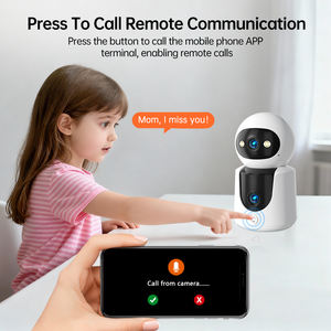 كاميرا مراقبة داخلية IP بدقة 6 ميجابكسل وعدسة مزدوجة مع رؤية ليلية ملونة وواي فاي، تقدم خدمات HiEasy لبطاقة الذاكرة والتخزين السحابي - Product Image 6