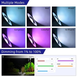 WEEK AQUA T90PRO RGB-UV 90W Lampada LED a Spettro Completo per Acquario, Dimmerabile con Timer, per Piante Acquatiche e Vasche per Pesci - Product Image 5