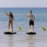 Planche à pagaie gonflable professionnelle en PVC noir, planche de surf haute résistance, portable, accessoires de sports nautiques EIGFOH