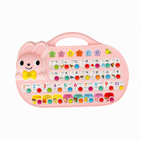 Jouet interactif pour enfants, machine d'apprentissage précoce, tableau sonore, alphabet anglais et coréen, lapin