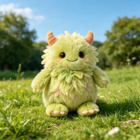 Peluche Monstre Dragon Vert Mignon et Moelleux – Vente en Gros, Fourniture en Vrac, Jouet en Peluche Doux, Jouet en Peluche Personnalisé