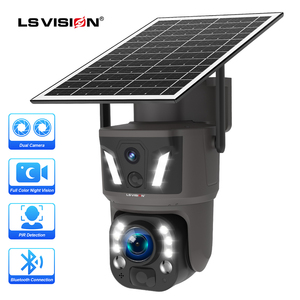 Caméra solaire LS VISION 3K 50X zoom optique double objectif 6MP 4G carte SIM PTZ surveillance WIFI sécurité extérieure suivi humanoïde - Product Image 1