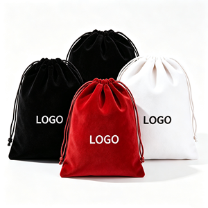 Reusable Velvet <b>Drawstring</b> <b>Bag</b> Custom Size Logo Velvet Pouch for Jewelry Cosmetics <b>Small</b> Parts Wedding Favor Gift Packaging - Product Image 6