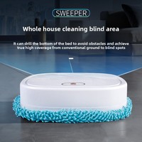 Robot de nettoyage intelligent pour la maison, entièrement automatique, nettoyage humide et sec, machine de nettoyage universelle, robot de nettoyage de sol à direction universelle, 1200mAh