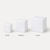 Boîte-cadeau en carton blanc haut de gamme réutilisable de luxe-Finition brillante/mate-Logo personnalisé d'estampage d'aluminium-Robuste-Taille et doublure personnalisées