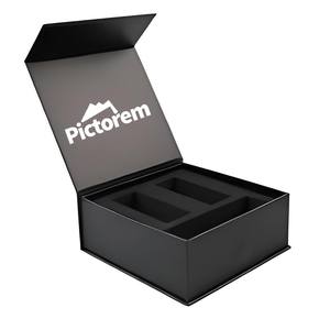 กล่องกระดาษแข็งรูปทรงหนังสือแบบกำหนดเอง กล่องกระดาษแข็งสำหรับเครื่องสำอาง กล่องของขวัญรูปทรงหนังสือพร้อมแผ่นโฟม EVA แม่เหล็ก - Product Image 1