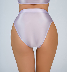 Tangas brillantes de cintura alta para mujer, lencería sexy, bragas, calzones, bikinis, pantys - Product Image 1