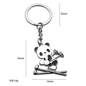 برومو الشتاء الرياضة منتجع تزلج شعار مخصص مجموعة المفاتيح المعادن كيرينغ جمع في سبائك الزنك هدية - Product Image 5