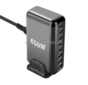 Caricatore Multifunzione di Alta Qualità 600W, Adattatore PD con 3 <span class=keywords><strong>USB</strong></span> + <span class=keywords><strong>5</strong></span> Type-C, Stazione di Ricarica da Tavolo a 8 Porte per Telefoni, Tablet e Laptop - Product Image 6