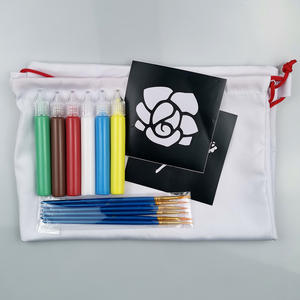 Ensemble de <span class=keywords><strong>peinture</strong></span> en tissu doux pour adultes et enfants comprenant un <span class=keywords><strong>pochoir</strong></span> et des pinceaux pour la <span class=keywords><strong>peinture</strong></span> sur toile papier de verre - Product Image 4