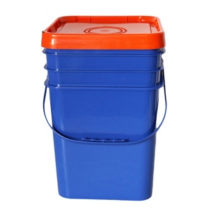 Cubo cuadrado de 20L personalizado al por mayor, promoción de fabricantes de material plástico - Product Image 1