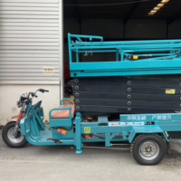 Plateforme élévatrice portable à batterie de 8 mètres, tricycle électrique pour opérations aériennes en extérieur