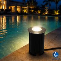 Vente flash - Lumière LED subaquatique pour piscine IP68 1W DC12V/24V en acier inoxydable 304, lampe murale encastrée, 2700K blanc chaud