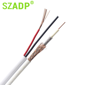 Kabel/kabel optik kecepatan tinggi Rg59 + 2C daya <span class=keywords><strong>F</strong></span> konektor Rg6 Rg59 Cctv Catv kabel koaksial - Product Image 5