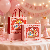 Emballage en carton personnalisé imprimé sur le thème du cirque, emballage cadeau pour les marques de vente au détail avec logo, illustrations et graphismes