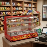 2026 Prix compétitif Vitrine chauffante commerciale pour aliments à vendre Équipement de restauration Chine Acier inoxydable Facile à utiliser