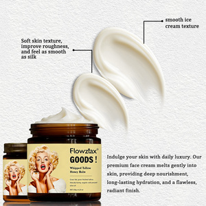 Crème Essentielle Visage Flowziax OEM Marque Privée avec Baume Fouetté au Suif et au <span class=keywords><strong>Miel</strong></span> <span class=keywords><strong>pour</strong></span> Hydrater et Éclaircir <span class=keywords><strong>la</strong></span> <span class=keywords><strong>Peau</strong></span> du Visage - Product Image 5