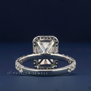 Bague solitaire en or 14 carats avec diamant de laboratoire, best-seller, pour femme, bague de fiançailles à pierre unique, bijoux fins de luxe, anniversaire - Product Image 4
