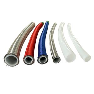 Servizio di Taglio Personalizzato Tubo Intrecciato Bianco Blu Verde Rosso Manicotto in Acciaio Inox PTFE AN3 Linea Freno Plastica QINGQIAN Sicurezza - Product Image 1