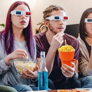 Jimi Tik Tok Xu Hướng Phổ Biến Nhựa 2 Trong 1 Snack Và Uống 32Oz Cup Với Snack Khay Bát Rơm Cho Rạp Chiếu Phim - Product Image 2