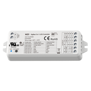 Skydance WZ5(UL Certified) 12-24VDC 5 CH ZigBee Tuya App telecomando RF telecomando 5 in <span class=keywords><strong>1</strong></span> <span class=keywords><strong>Controller</strong></span> LED per interni luci LED - Product Image 2
