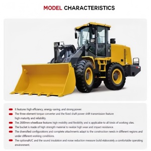 Nouvelle mini-chargeuse sur pneus MX300FN, capacité de la benne de 1,8 m3, chargeuse sur pneus compacte de 3 tonnes, 4x4, pour travaux de terrassement - Product Image 1