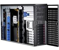 Supermicro 7049GP-TRT Dual Intel Xeon 4 GPU PCIe GPU Tower Workstation SYS-7049GP-TRT untuk AI Deep Learning Rendering HPC