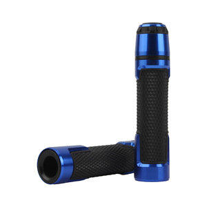 ZUQING Motorcycle <b>Handlebar</b> Grips Aluminum Alloy CNC Anti Slip Blue Universal For <b>Scooter</b> Off Road Vehicles - Product Image 1