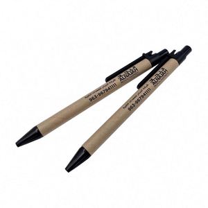 Stylo bille promotionnel écologique en papier kraft recyclé, multifonctionnel, avec logo, pour le sport, largeur d'écriture 0,5 mm - Product Image 4