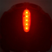 Lampe de course rechargeable à 5 LED à clipser sur le bras, étanche, pour la sécurité, feu arrière de vélo de montagne, lumière d'avertissement pour casque