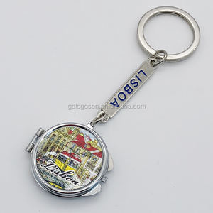 Porte-<span class=keywords><strong>clés</strong></span> Souvenirs portugais en métal <span class=keywords><strong>de</strong></span> luxe Mini miroirs <span class=keywords><strong>de</strong></span> maquillage compacts Porte-<span class=keywords><strong>clés</strong></span> miroir personnalisé double face Miroirs <span class=keywords><strong>de</strong></span> poche Porte-<span class=keywords><strong>clés</strong></span> - Product Image 6