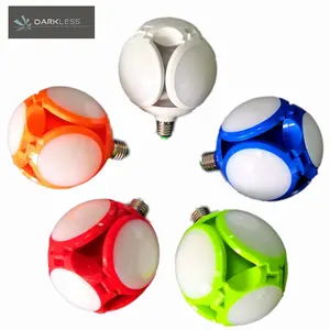 Venda quente novo design dobrável UFO lâmpadas de poupança de Energia ajustável 40W LED Football UFO lâmpada do bulbo