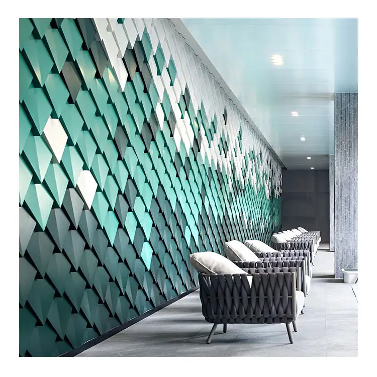 Custom color 3d mosaic DIY wall tile, foam home decor interior wall panels, faux leather wall panels