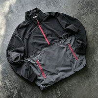 Blouson Bomber Rétro Personnalisé Léger et Imperméable en Spandex/Polyester avec Fermeture Éclair et Logo Frontal pour la Conduite Urbaine