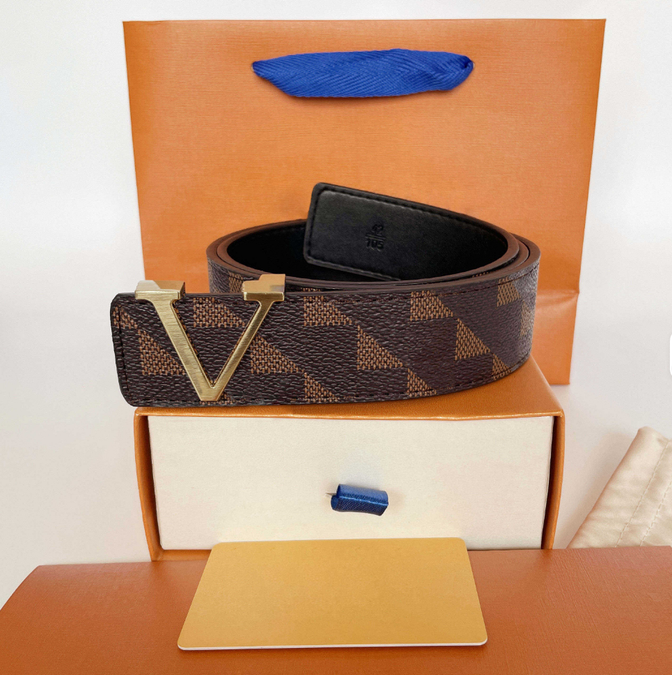 Celebrity Damier Ebene Belt Louis Vuitton Original Belt 2025 New