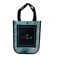 Vente en gros Sacs à provisions en tissu réutilisables à coins incurvés personnalisés avec impression écologique TNT Sac non tissé promotionnel avec logo