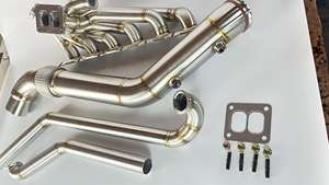 Высокопроизводительный выпускной коллектор MATCHWAY из нержавеющей стали SS304 толщиной 3 мм с двойной спиралью T4 для BMW Gen1 B58, качественный выпускной коллектор-даунпайп - Product Image 6