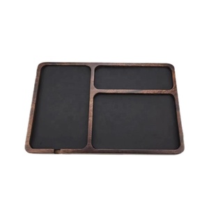 Personalizza il vassoio portaoggetti <span class=keywords><strong>in</strong></span> <span class=keywords><strong>pelle</strong></span> di legno <span class=keywords><strong>per</strong></span> telefono cellulare con chiave a portafoglio <span class=keywords><strong>in</strong></span> <span class=keywords><strong>pelle</strong></span> vegana elegante - Product Image 1