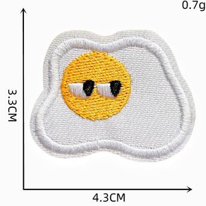Cute Self Sticker Embroidery <b>Biscuit</b> Egg Patches for Decoration - Product Image 4