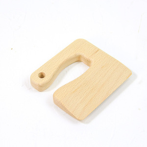 Jouets de <span class=keywords><strong>cuisine</strong></span> <span class=keywords><strong>en</strong></span> <span class=keywords><strong>bois</strong></span> pour bébés avec logo personnalisé, couteau Montessori pour enfants de 0 à 24 mois - Product Image 4