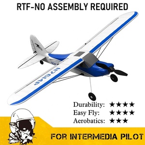 VolantexRC azul 2,4G eléctrico 4CH con alerón 500mm envergadura principiante Control remoto RC Sport Cub Avión de juguete para aficionados - Product Image 6