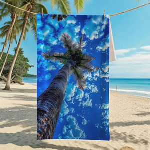 Toalla de Playa Personalizada con Estampado de Tiburón, de Microfibra, con Temática de Playa y Océano, Regalo Promocional MB880 - Product Image 6