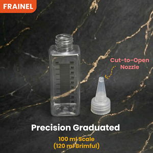 50ml Square Blue Amber Clear pink Pet <b>Plastic</b> Hair Oil Squeeze Bottles with Twist Top <b>Cap</b> - Product Image 3