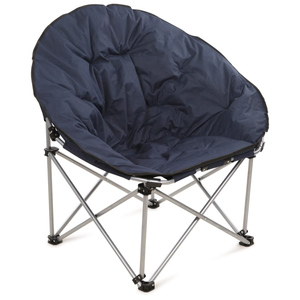 Outdoor Camping and Beach Oversize Folding Recliner Padded Metal Portable Moon Half Round <strong>Saucer</strong> <strong>Chair</strong> - Product Image 2