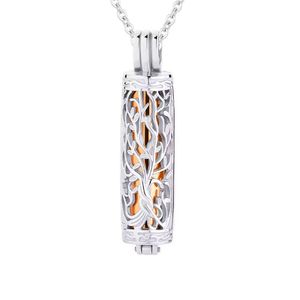 Wholesale Stainless Steel Tree of Life <b>Perfume</b> <b>Bottle</b> Pendant Memorial Necklace for Pets Cremation - Product Image 3