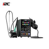 Estación de Soldadura Profesional I2C P30S 3 en 1 con Fuente de Alimentación CC de 30V 25A, Salida Programable, Pistola de Aire Caliente y Soldadura por Puntos para Reparación de Teléfonos