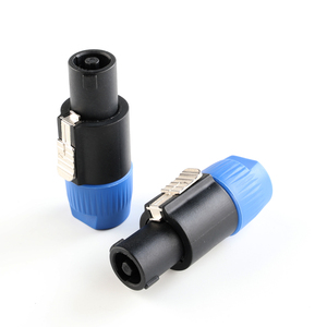 Audio <strong>Speaker</strong> <strong>Plug</strong> Twist Lock 4 Pin Pa66 <strong>Speaker</strong> Connector Adapter <strong>Plug</strong> - Product Image 2